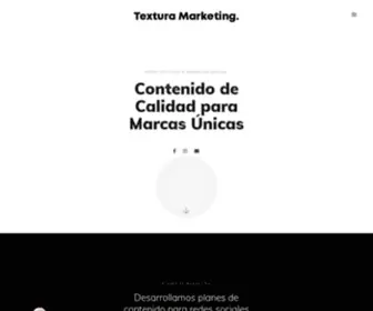 Texturas.mx(Una agencia de marketing digital) Screenshot