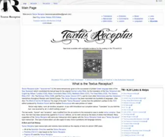 Textus-Receptus.com(Main Page) Screenshot