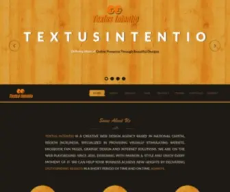 Textusintentio.com(Web designing) Screenshot