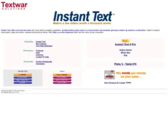 Textware.com(Instant Text) Screenshot