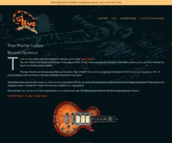 Teye-Master.com(Teye Master Guitars) Screenshot