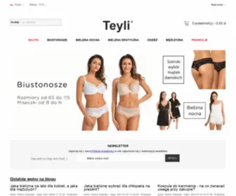 Teyli.eu(Producent bielizny damskiej Teyli. Produkujemy bieliznę) Screenshot