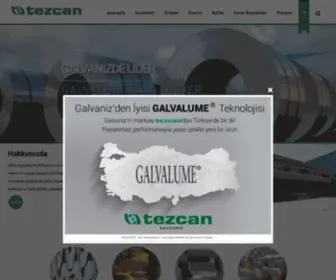 Tezcan.com(Tezcan Galvaniz) Screenshot