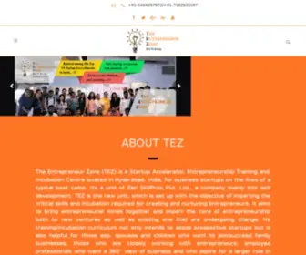 Tez.co.in(Entrepreneurship Training and Incubation Center) Screenshot