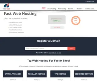 Tezhost.in(Web Hosting) Screenshot