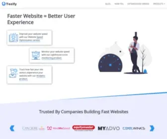 Tezify.com(Improve your Website Speed) Screenshot