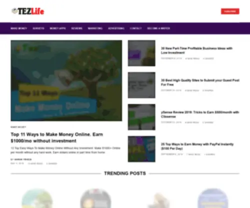 Tezlife.com(Tips And Tricks) Screenshot