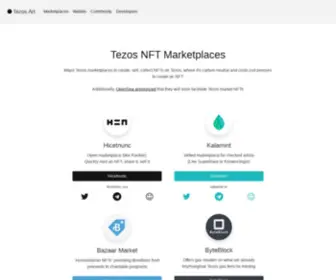 Tezos.art(NFT Art on Tezos. Resources) Screenshot