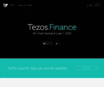 Tezos.finance(Tezos Finance) Screenshot