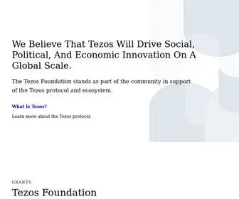 Tezos.foundation(We believe) Screenshot