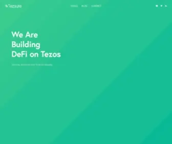 Tezsure.com(Building DeFi on Tezos) Screenshot