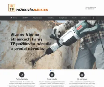 TF-Pozicovnanaradia.sk(TF požičovňa náradia) Screenshot