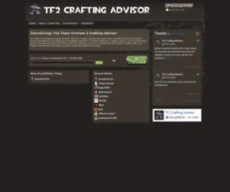 TF2Crafting.info(TF2 Crafting Advisor) Screenshot