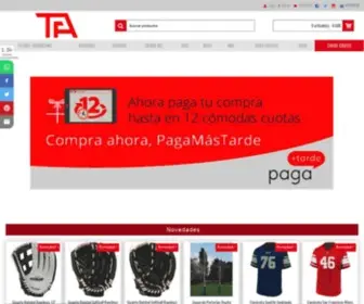 Tfasports.com(Tienda fútbol americano) Screenshot