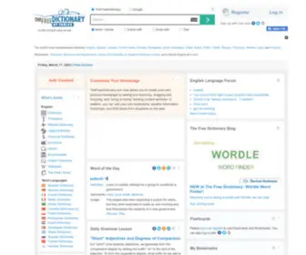TFD.com(Dictionary, Encyclopedia and Thesaurus) Screenshot