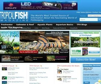 TFhmagazine.com(Tropical Fish Hobbyist Magazine) Screenshot