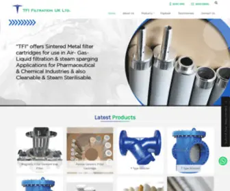 Tfifiltrationuk.co.in(Dust Collector Filter Cartridge Bag Manufacturer exporter Supplier in AHMEDABAD) Screenshot