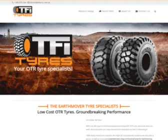 Tfityres.com.au(Earthmover Tyres) Screenshot