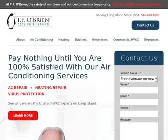 Tfobrien.com(Heating & Air Conditioning Services for Long Island) Screenshot