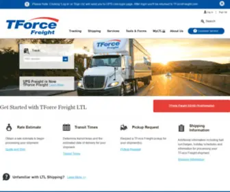 Tforcefreight.com(TForce Freight) Screenshot