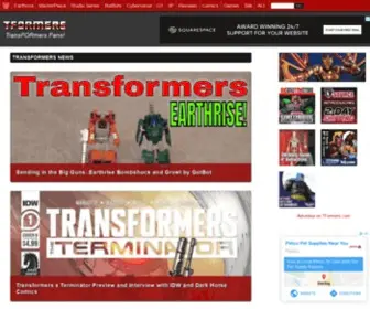 Tformers.com(Transformers News Reviews Movies Comics and Toys) Screenshot