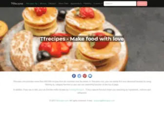 Tfrecipes.com(Free recipes) Screenshot