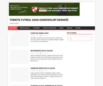 TFSKD-Ankara.org.tr(Türkiye Futbol Saha Komiserleri Derneği) Screenshot