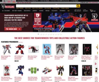 Tfsource.com(Your source for everything Transformers) Screenshot