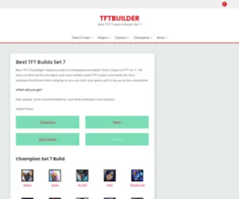 TFtbuilder.com(Best TFT Builds Set 7) Screenshot