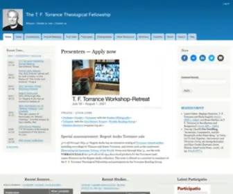 Tftorrance.org(Thomas F Torrance Theological Fellowship) Screenshot