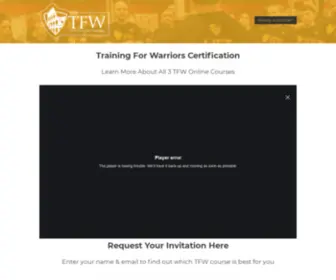 TFwcertification.com(The Ultimate Online Personal Trainer Certification Course) Screenshot