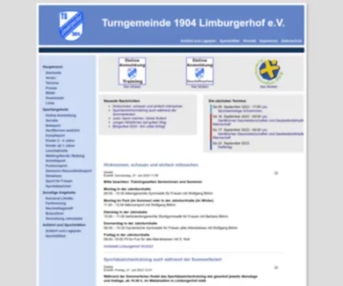 TG04.de(TG 04 Limburgerhof e.V) Screenshot