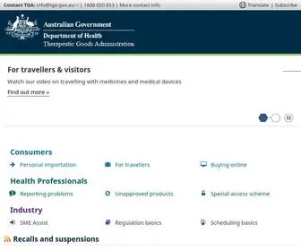 Tga.gov.au(Australia) Screenshot
