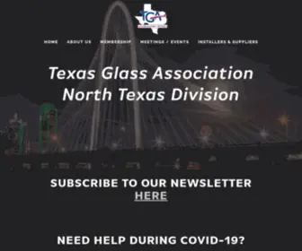 Tgantd.com(Texas Glass Association) Screenshot