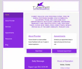 Tgarrettclinic.com(T.Garrett Family Healthand Wellness Clinic) Screenshot