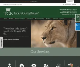 TGblaw.com(Charlottesville Virginia Personal Injury and Divorce Lawyers) Screenshot