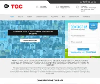 TGcjaipur.com(TGC Animation and Multimedia in Jaipur) Screenshot