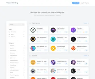 TGDR.io(Telegram Directory) Screenshot