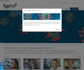 Tgen.org(The Translational Genomics Research Institute (TGen) is a non) Screenshot