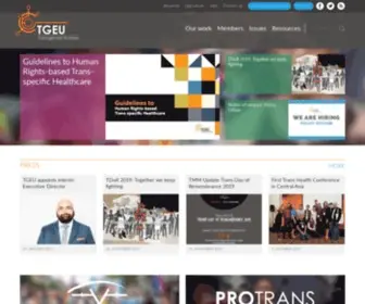 Tgeu.org(Transgender europe) Screenshot