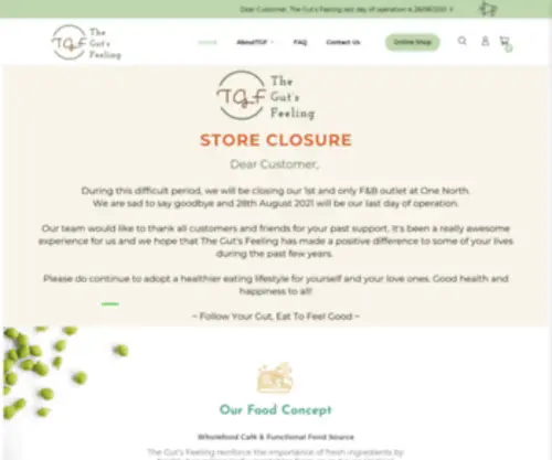 TGF.com.sg(Kombucha Kefir & Farm to Table) Screenshot