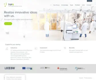 TGFS.de(Venture Capital für Ihr Start up) Screenshot