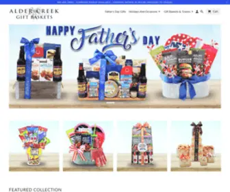 TGggifts.com(Alder Creek Gift Baskets) Screenshot