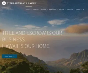 Tghawaii.com(Title Guaranty) Screenshot