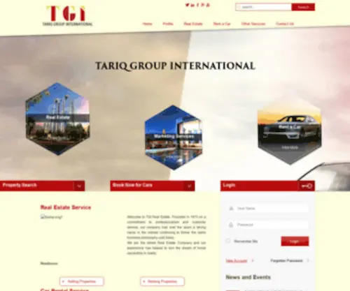 Tgi.com.qa(TARIQ GROUP INTERNATIONAL) Screenshot