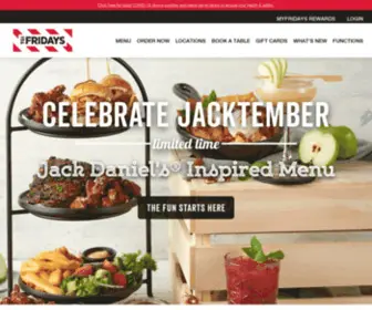 Tgifridays.com.au(Best American Food & Burger Restaurant Bar and Grill) Screenshot