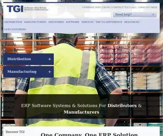 Tgiltd.com(ERP Software Systems & Solutions) Screenshot