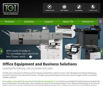 Tgioa.com(TGI Office Automation) Screenshot