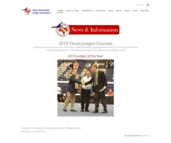 Tgja.org(Texas Gymnastics Judges Association) Screenshot