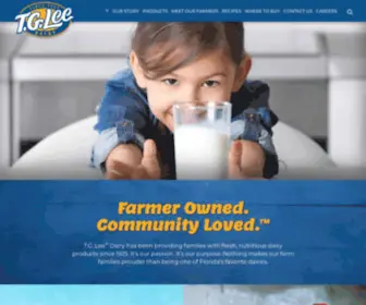 Tgleedairy.com(TG Lee Dairy) Screenshot